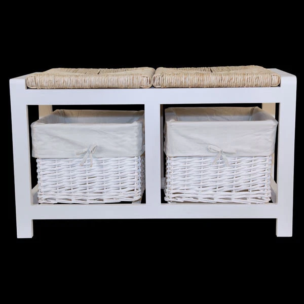 2 basket 2024 storage bench