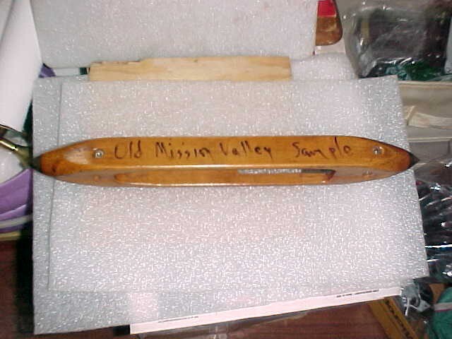 Draper Tru Flight 16.5"Wooden Weaving Loom Boat Shuttles OLD MISSIN VALLEY SAML