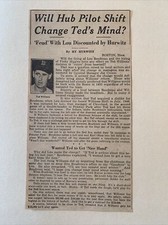 Ted Williams Boston Red Sox Pinky Higgins 1954 Sporting News Baseball 4X8 Panel