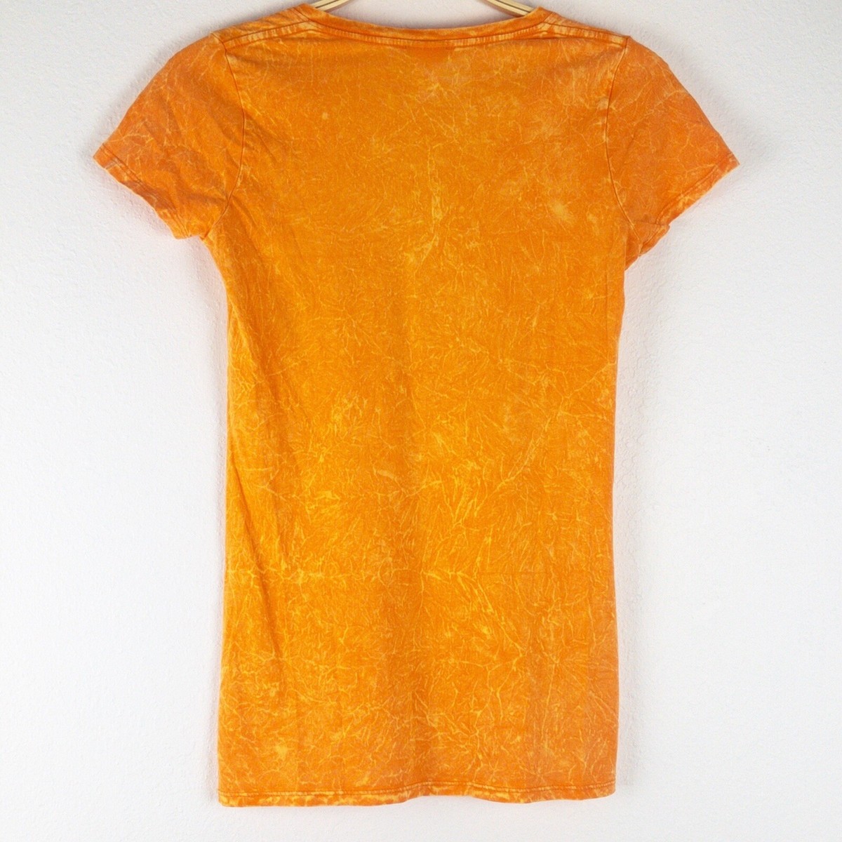 茶 emi EMI Women's Size S Short Sleeves Orange Cotton Tee | eBay
