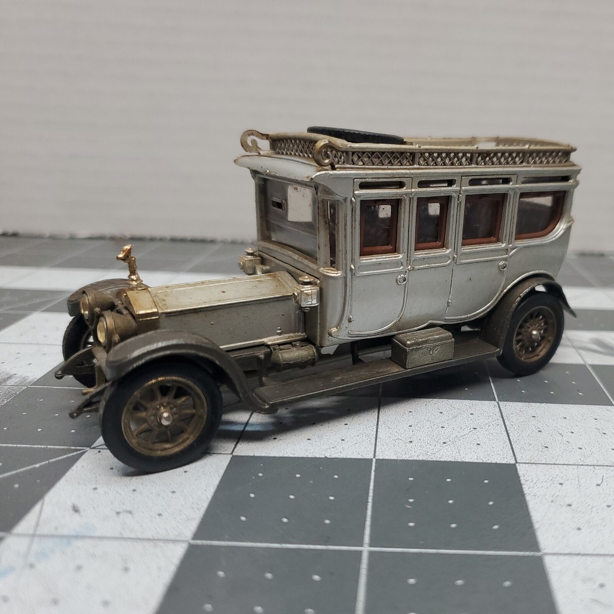 FRANKLIN MINT ROLLS Royce 1921 Silver Ghost Copper Boite D'origine EUR