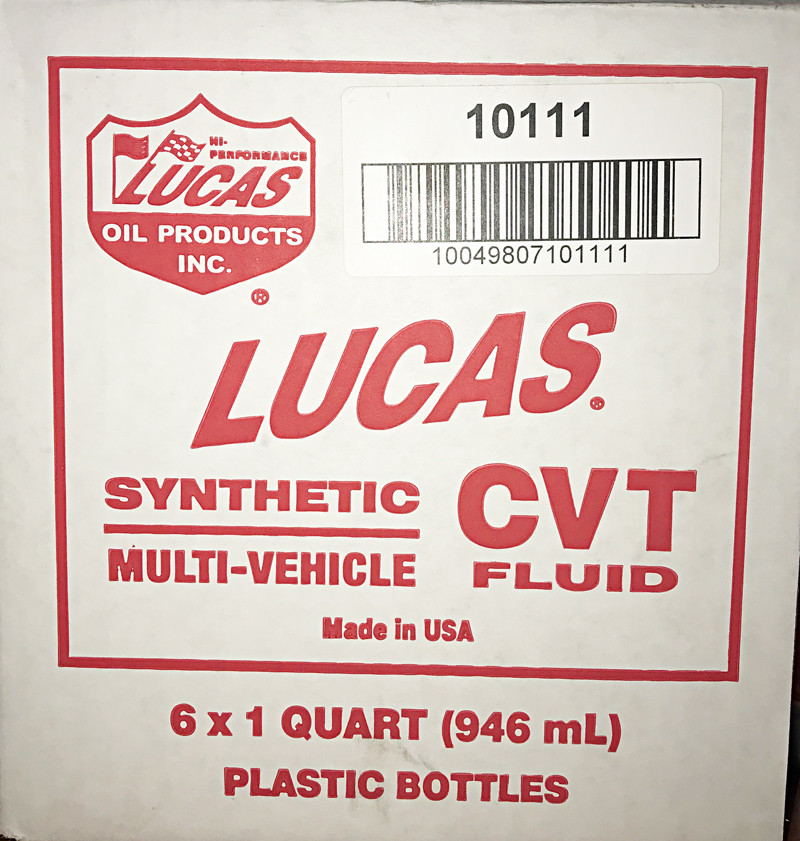 LUCAS 10111 MULTIVEHICLE CVT TRANSMISSION FLUID 6 BOTTLES *CHECK