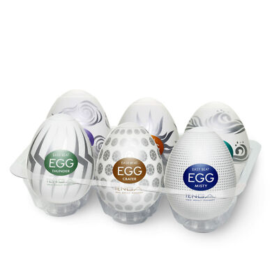 Tenga Disposable Egg Shaped Masturbators (Pack of 6)