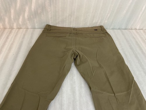 Zara Man Pants Mens 32 Flat Front Chino Brown - Picture 4 of 9