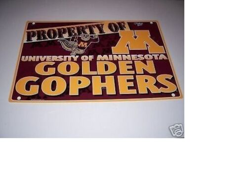 MINT 1996 PROPERTY OF MINNESOTA GOLDEN GOPHERS FANS SIGN never hung up NOS - Picture 1 of 1