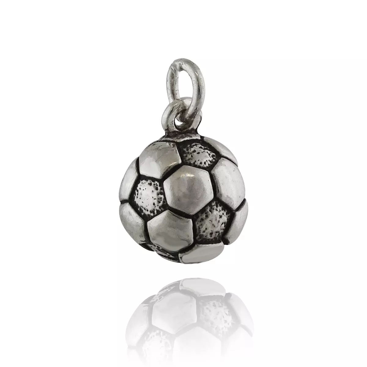 Sterling silver soccer ball best sale charm