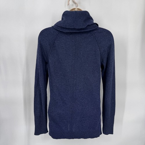 Banana Republic Turtleneck Sweater Womens S Blue Wool Cashmere Blend Lightweight - 第 5/8 張圖片