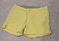 Kavu Catalina Shorts Women’s 4 Yellow Daisy Hiking Climbing Active Run 3”