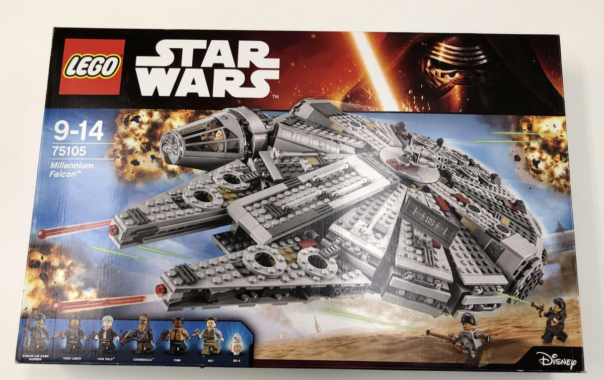 LEGO 75105 Star Wars Millennium Falcon Set Han Solo Chewbacca BB8