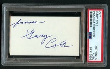 Gary Cole signed autograph auto 2x3.5 cut Actor in Office Space PSA Slabbed