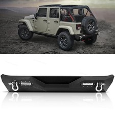 Rear Bumper Wled Lights 2d-rings Fit For 07-18 Jeep Wrangler Jk Unlimited
