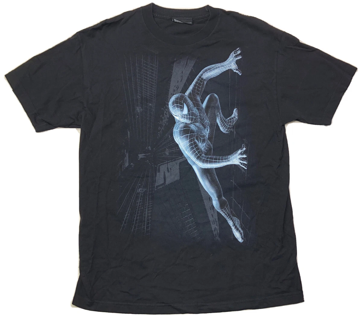 Spider Man 3 Shirt Mens Size Medium Black Casual 2007 Marvel Movie Rare Promo