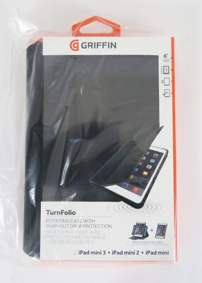 NEW Griffin TurnFolio Case Snap Out Drop Protection for iPad Mini 3 Mini 2 and 1