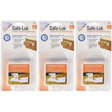 3PK Mommy's Helper Safe-Lok Cabinet & Drawer Locks w/ Disable Baby Safety 70361
