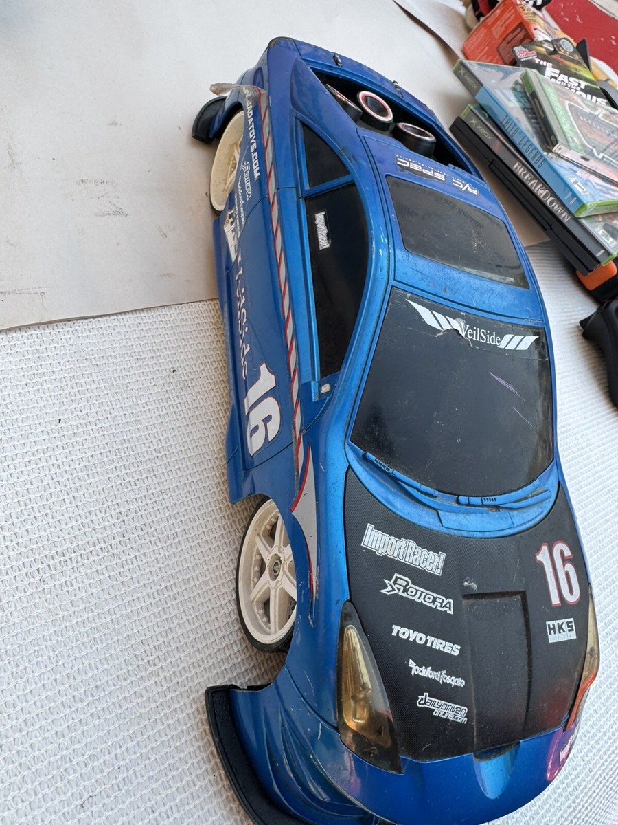 Toyota Celica Jada Toys Import Racer R/C 1:10 Scale Rare Blue (NO