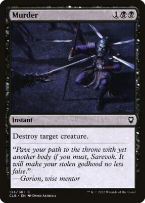 MTG Murder (134/1080) Commander Legends Battle for Baldur's Gate LP