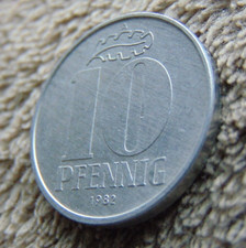 Coins, one coin over 10 pfennig, GDR, 1982 * A * year! ! !