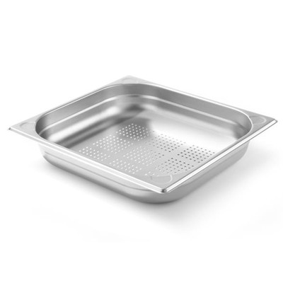 GN 2/3 Kitchen Line gelochter Behälter, Höhe 65 mm - Hendi 807224