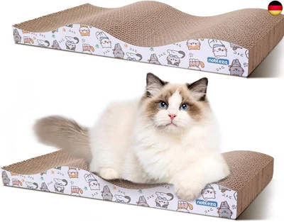 BESUCHE DEN NOBLEZA-STORE Nobleza 2 Stücke Katzen kratzbrett mit Minze, Wellpappe Kratzmatten, Recycelbar
