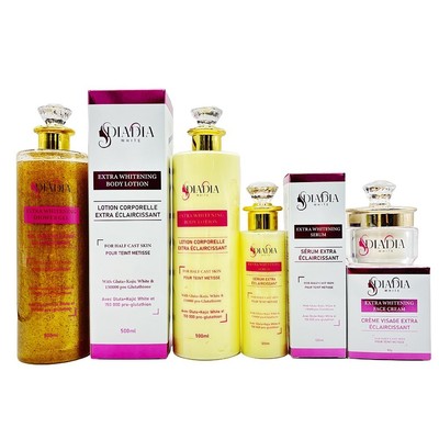 Diadia White EXTRA LIGHTENING  SET: GLUTA body lotion + RADIANCE SERUMS+ shw gel