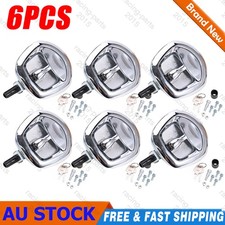 6PCS Central Locking Handle Whale Tail Lock Power Operated Recessed Folding 12V