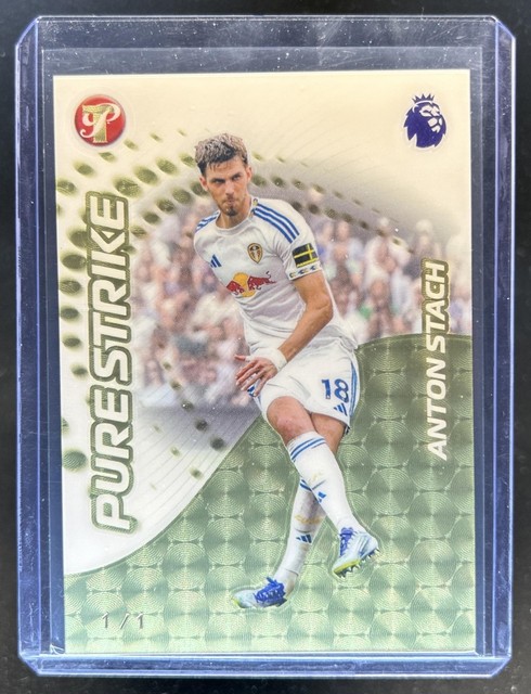 2025-26 Topps Pristine Premier League Anton Stach Pure Strike SuperFractor #1/1