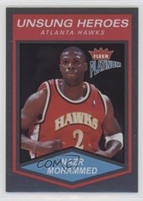 2003-04 Fleer Platinum Unsung Heroes Finish /100 Nazr Mohammed #142 6h5