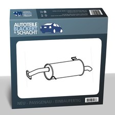 Auspuff Endtopf für KIA Rio 1.4CVVT 80KW 09/11-