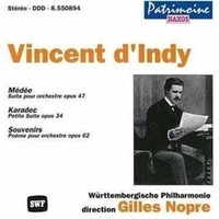 Audio Cd - Vincent D'indy - Medee Op.47, Karadec Op.34, Souvenirs Op.6 - Naxos