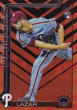 MAX LAZAR TOPPS UPDATE ROOKIE HOLIDAY FOIL RC PHILLIES #US-194 2025 25