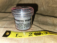 Silver Embossing Tinsel Powder Jar - Craft Embossing Powder Tinsel Silver