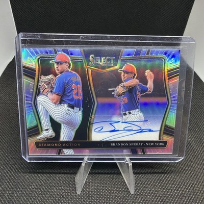 Panini Select Brandon Sproat Silver Prizm Auto Mets