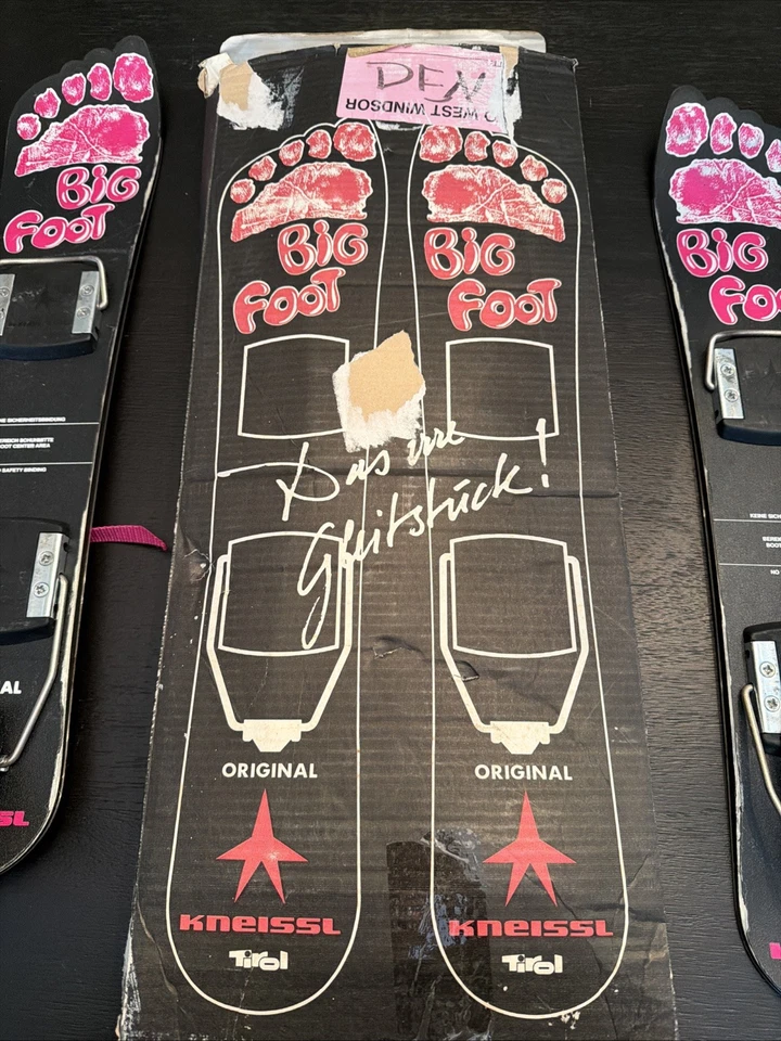 Mini esquís Kneissl Big Foot cortos esquí hojas de nieve estilo libre usados en caja Foto 3 de 4