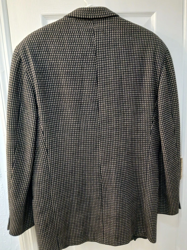 Abrigo Deportivo Mani Vintage Talla 40 Chaqueta Pura Lana Virgen Saks Quinta Avenida Italia Foto 3 de 4