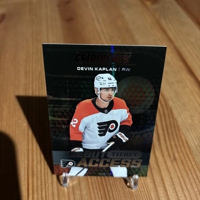 2025-26 UD Credentials Devin Kaplan Debut Ticket Access /999 #101 Flyers