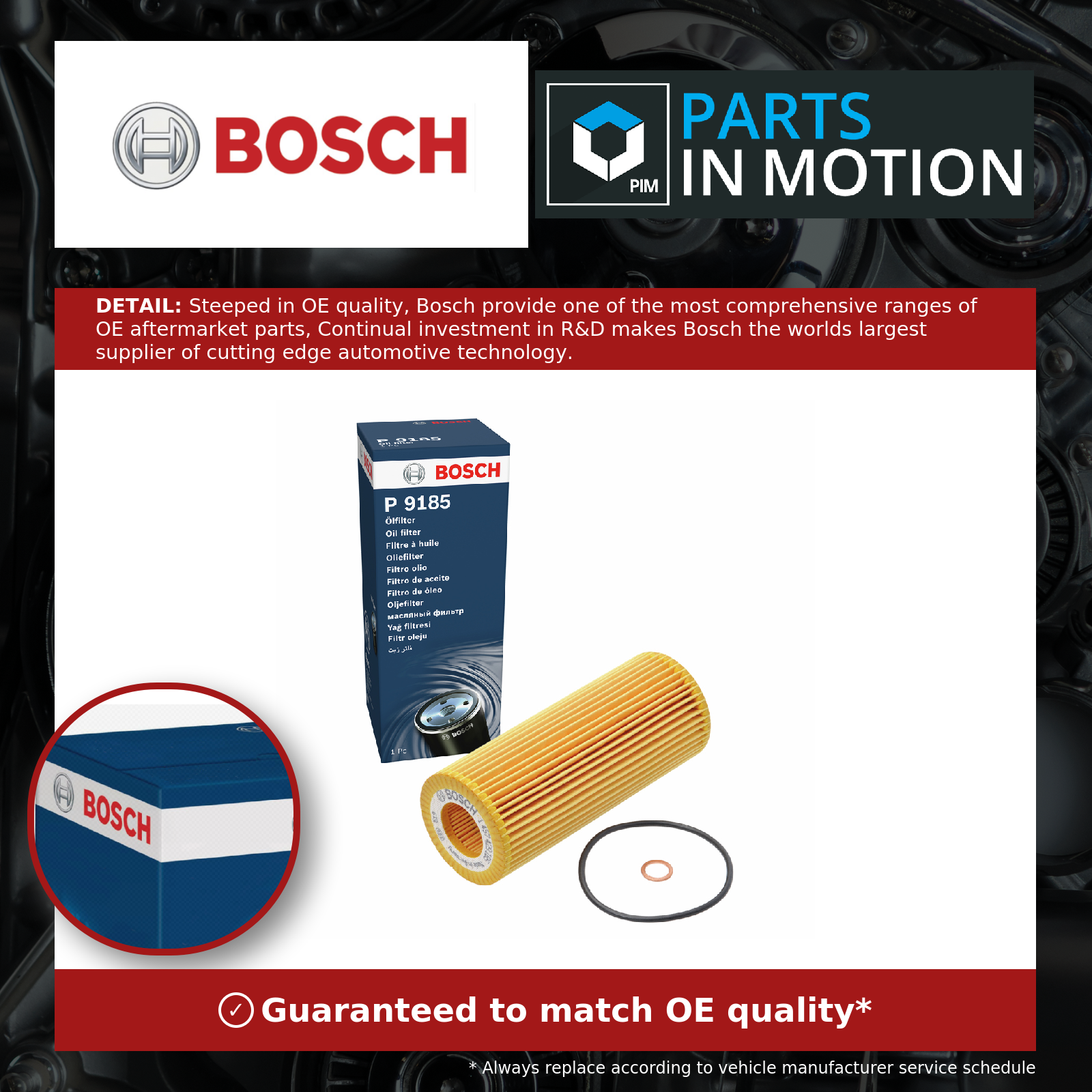 Bosch Oil Filter 1 457 429 185 for BMW - Image 3