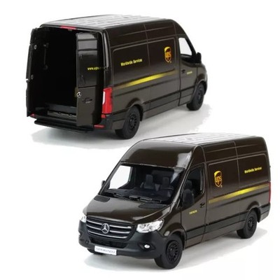 Mercedes Sprinter UPS Maßstab 1:48 Metall-Kunststoff Kinsmart Braun 