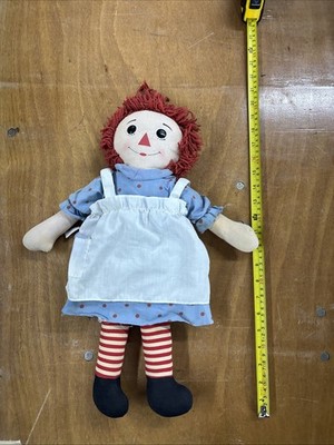 Knickerbocker Vintage Raggedy Ann Doll 20” Blue Polka Dot | eBay