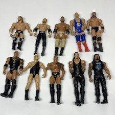 WWE Mattel Lot of 10 Wrestling Action Figures 7" 2010-2019