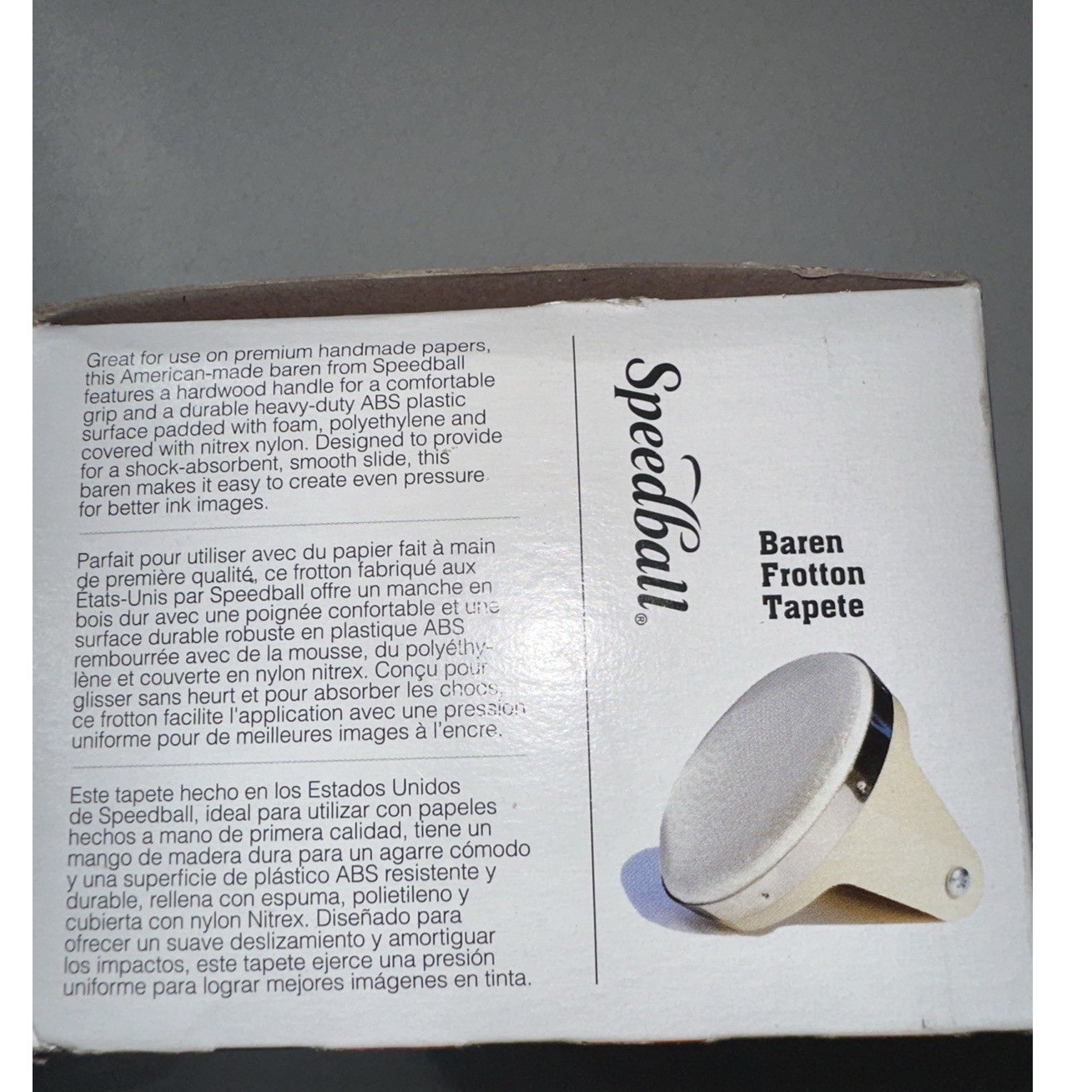 Speedball Art Printing Baren Hand Tool for Linoleum Speedy Carve Blocks