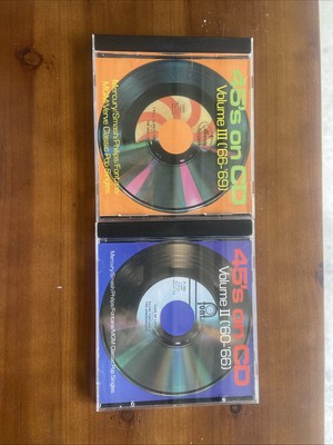 45's on CD Volume II 60-66 Volume III 66-69 Lot of 2 CD's , A28