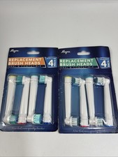 Alayna Replacement Brush Heads Compatible With Oral B, 2 Packs of 4 NEW