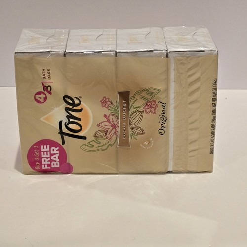 Tone Bar Soap Cocoa Butter Original 4 Bars Sealed - Picture 3 of 6