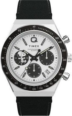 Timex Q watch Chronograph Quartz x Peanuts Snoopy 40mm TW2W68900 - Image 1 of 4