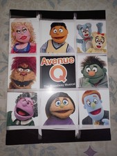 AVENUE Q Broadway Musical Puppet Cast Card Stock Poster