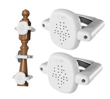 2PCS No Drill Baby Gate Banister Adapter Kit for Stairs   Universal 2p-wht