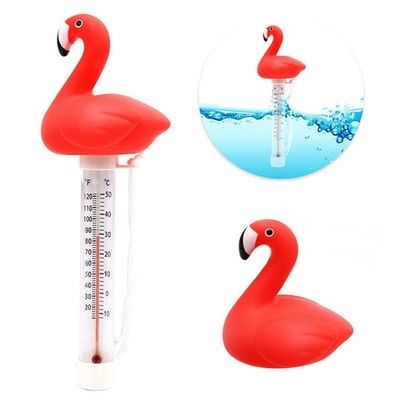 Schwimmendes Pool-Thermometer, Flamingo-Messgerät, Spas, Baby-Badewanne,