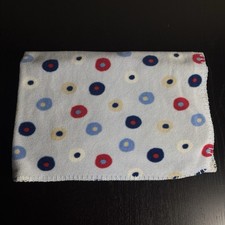 CIRCO Light Blue Fleece Baby Blanket Multicolor Circles Polka-Dots Target