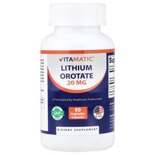 Lithium Orotate, 20 mg, 90 Vegetable Capsules