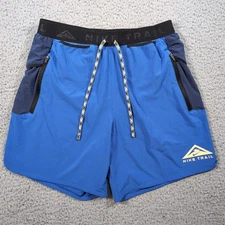 Nike Trail Shorts Mens Small Blue Second Sunrise Dri-Fit Running Hiking 